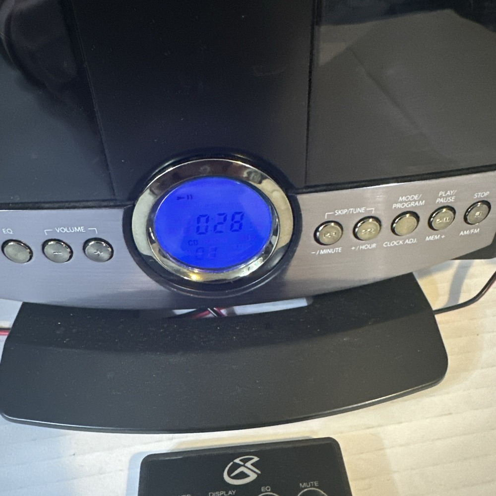 GPX HM3817DTBLK Wall-Mountable Micro FM Stereo System CD-Player ALL WORKS - Picture 7 of 16